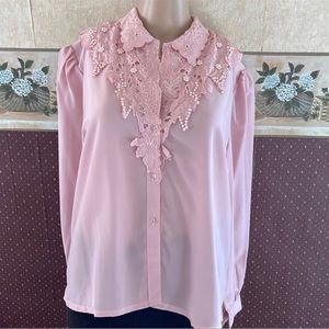 Petite Embellished Blouse